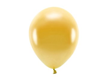 Balony Eco 26cm metalizowane, złoty (1 op. / 10 szt.)