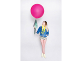 Ballon rond 1m, fuchsia pastel