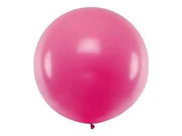 Runder Ballon 1m, Pastel Fuchsia