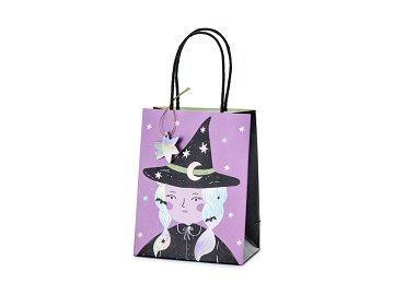 Gift bag Witch, mix, 8x14x18 cm