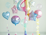 Balon foliowy Cyfra ''4'', 86cm, pastelowy tęczowy