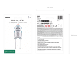 Foil balloon Robot, 37x80 cm, mix