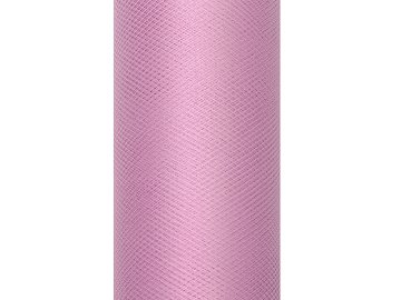 Tulle Plain, powder pink, 0.15 x 9m (1 pc. / 9 lm)