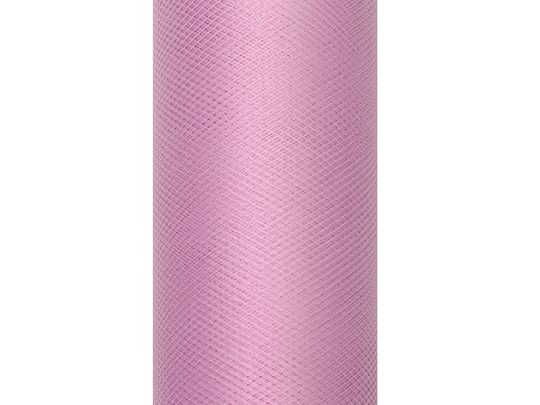 Tiul gładki, pudrowy róż, 0,15 x 9m (1 szt. / 9 mb.)