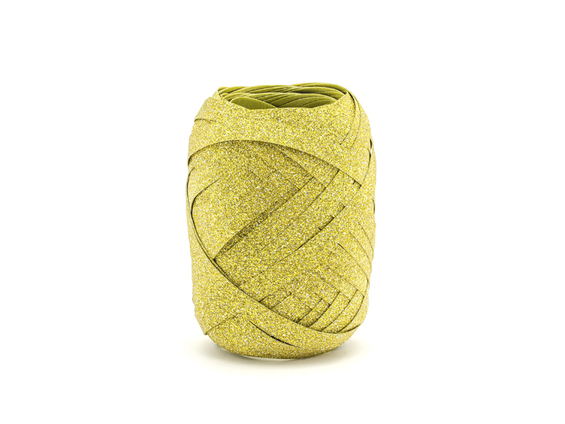 Plastband – guld – 10 m