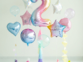Balon foliowy Cyfra ''2'', 86cm, pastelowy tęczowy