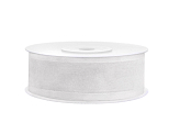 Chiffon Ribbon, white, 25mm/25m (1 pc. / 25 lm)