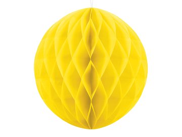 Boule en papier de soie, jaune, 30 cm
