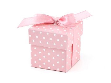 Boxes with dots, pink (1 pkt / 10 pc.)