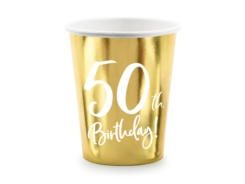 Muggar – 50-årsdag – guld – 6-pack