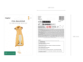 Standing foil balloon Meerkat, 28x70 cm, mix