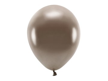 Balony Eco 30cm metalizowane, brązowy (1 op. / 10 szt.)