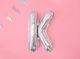 Folienballon Buchstabe ''K'', 35cm, holografisch