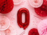 Balon foliowy Litera ''O'', 35cm, czerwony