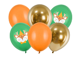 Ballons 30 cm, Cerf, mix (1 pqt. / 6 pc.)