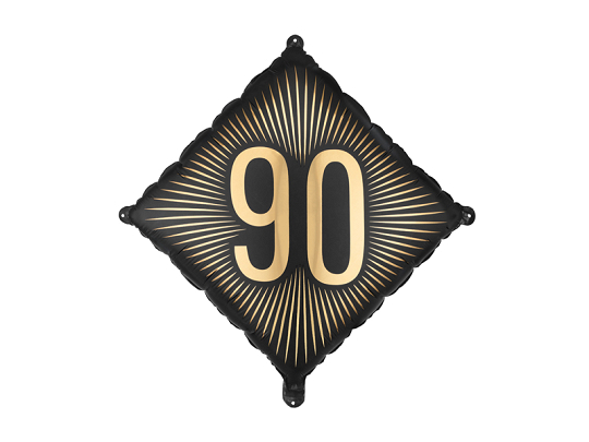 Foil Balloon ''90'', 46x46 cm, mix