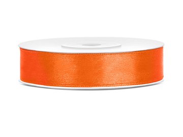 Satin Ribbon, orange, 12mm/25m (1 pc. / 25 lm)