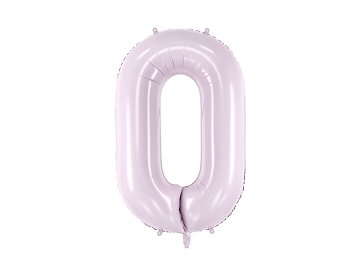 Foil Balloon Number ''0'', 72cm, purple