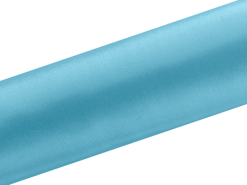 Satin – turkos – 16 cm – 9 m