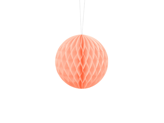 Honeycomb Ball, light peach, 10cm