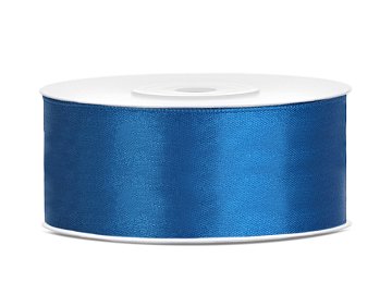 Satinband, blau, 25mm/25m (1 Stk. / 25 lfm)
