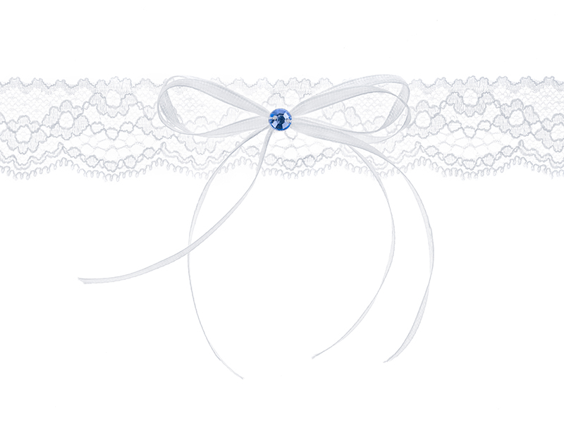Strumpeband – vit