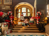 Balon foliowy Bałwan, 64,5x120 cm, beżowy