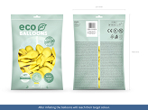 Balony Eco 30cm metalizowane, żółty (1 op. / 100 szt.)