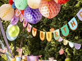 Banner Happy Birthday, mix, 163x12 cm