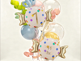 Ballon aluminium Bonbon ''1'', 61x37 cm, assortiment