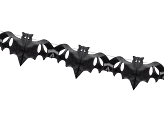 Tissue garland Bats, black, 4m