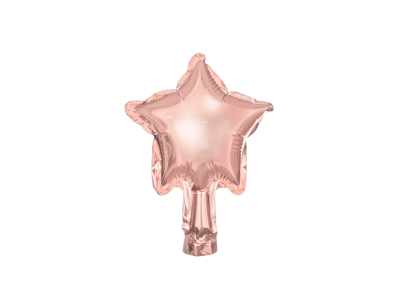Folieballong – roseguld – 12 cm – 25-pack