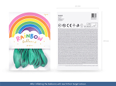 Balony Rainbow 30cm pastelowe, mięta (1 op. / 10 szt.)