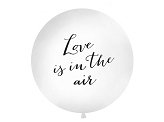 Luftballon 1 m, Love is in the air, in Weiß
