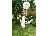 Giant Balloon 1 m, Love is in the air, white
