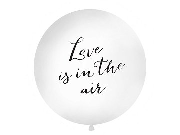 Ballon géant 1 m, Love is in the air, blanc