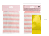 Treat bags Yummy, light pink, 13x14cm (1 pkt / 6 pc.)