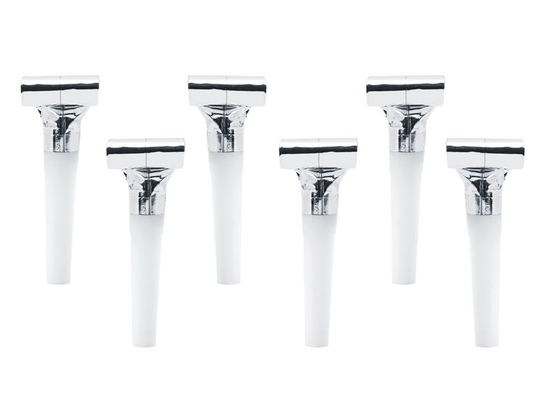 Visselpipa – silver – 6-pack