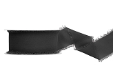 Chiffon ribbon, black, 40mm/10m