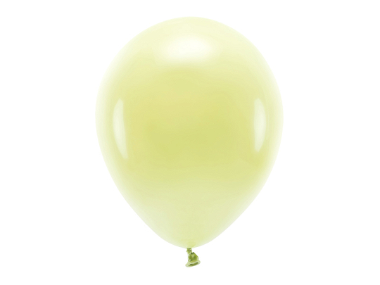 Balony Eco 30cm pastelowe, jasny żółty (1 op. / 100 szt.)
