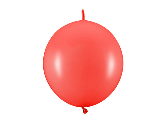 Linking balloons, 28 cm, Pastel Poppy Red (1 pkt / 20 pc.)