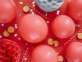 Ballons Eco 26 cm rouge pastel (1 pqt. / 100 pc.)