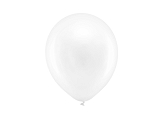 Rainbow Ballons 23cm, metallisiert, weiß (1 VPE / 10 Stk.)