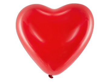 Ballons 16'' Coeur, Rouge pastel (1 pqt. / 6 pc.)