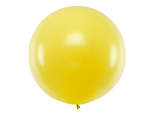 Ballon rond 1m, Jaune pastel