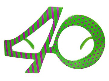 Brille 40, grün
