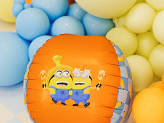 Foil balloon Ball with Minions, 75 cm, mix
