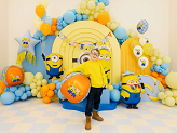 Foil balloon Ball with Minions, 75 cm, mix
