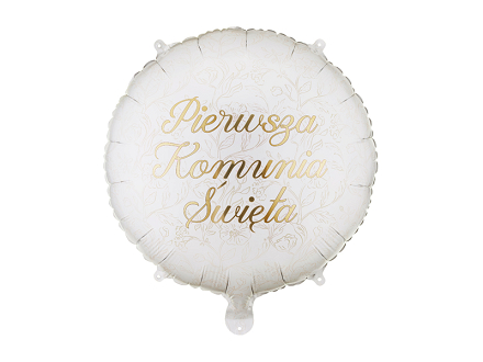 Balon foliowy pastylka ''Pierwsza komunia święta'', 35x35 c...