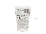 Pappbecher Konfetti, 220 ml, Mix (1 VPE / 6 Stk.)